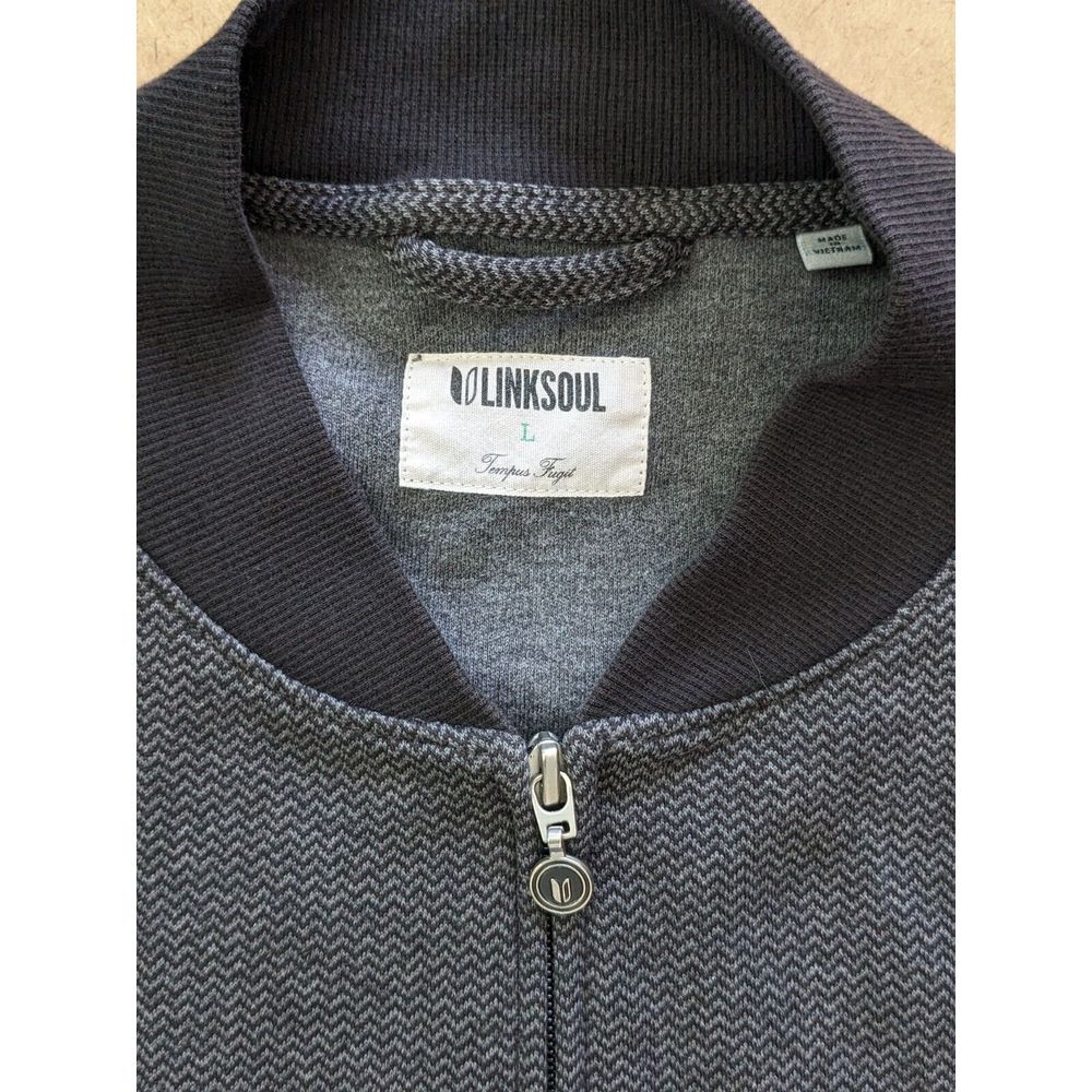 LinkSoul Full Zip Men's Jacket Black/Gray‎ Large - Picture 3 of 8